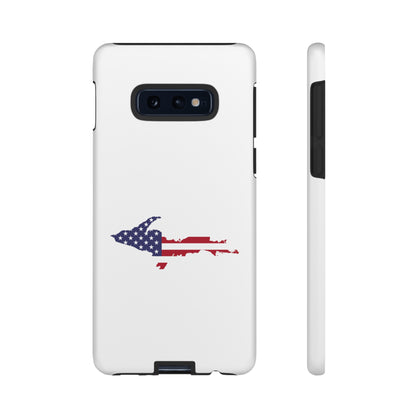 Michigan Upper Peninsula Tough Phone Case (w/ UP USA Flag Outline) | Samsung & Pixel Android