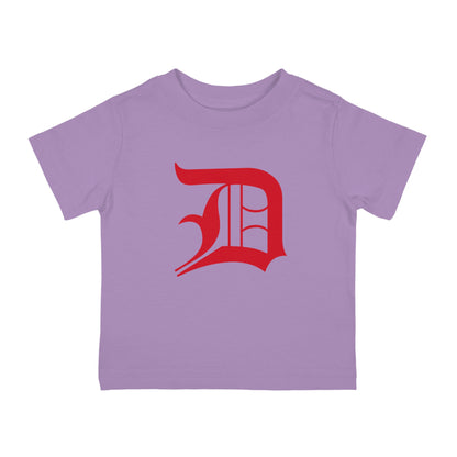 Detroit 'Old English D' Infant T-Shirt (Aliform Red) | Short Sleeve