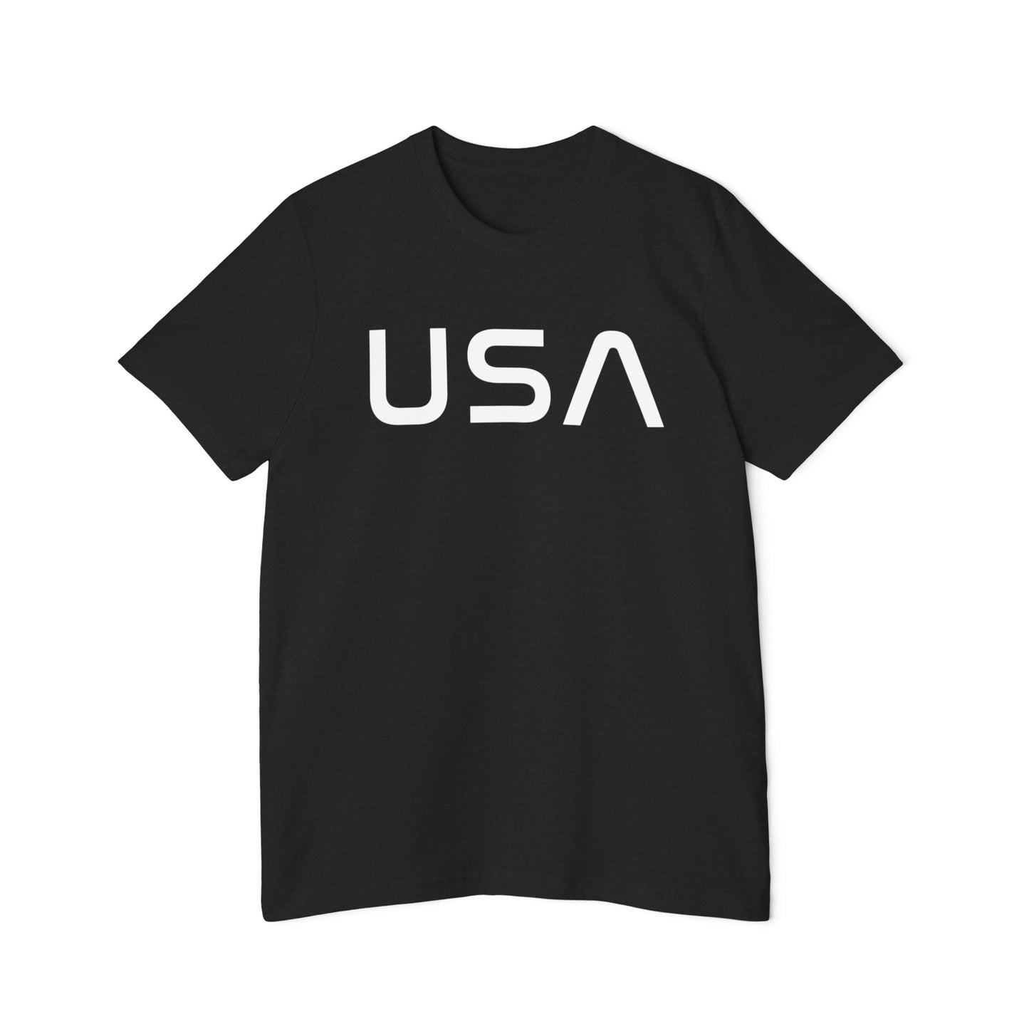 'USA' T-Shirt (Space Agency Font) | Made in USA