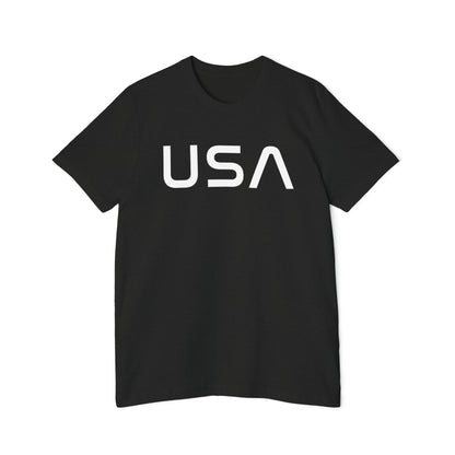 'USA' T-Shirt (Space Agency Font) | Made in USA