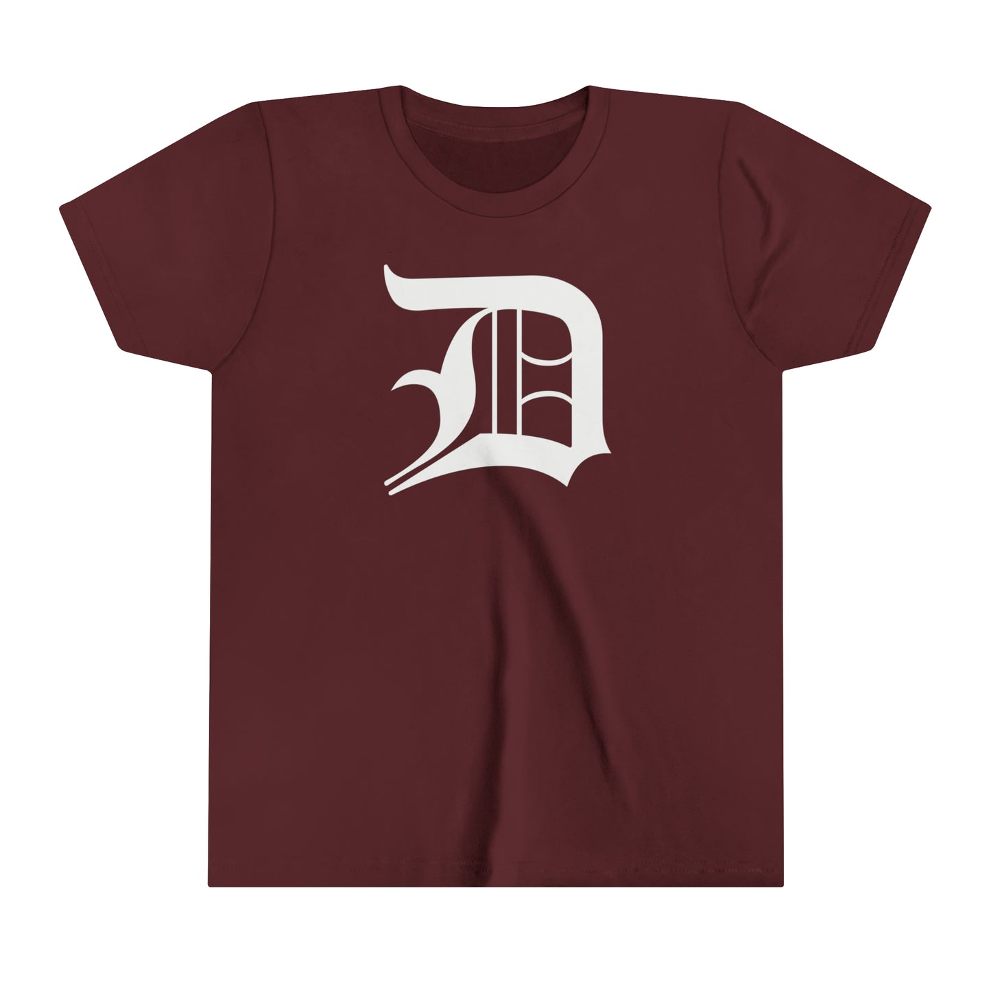 Detroit 'Old English D' T-Shirt | Youth Short Sleeve