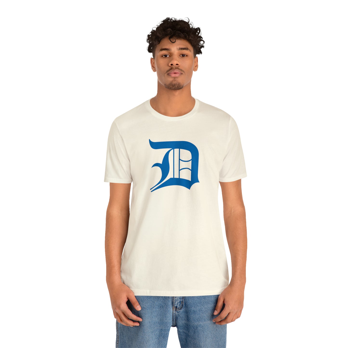 Detroit 'Old English D' T-Shirt (Azure) | Unisex Standard