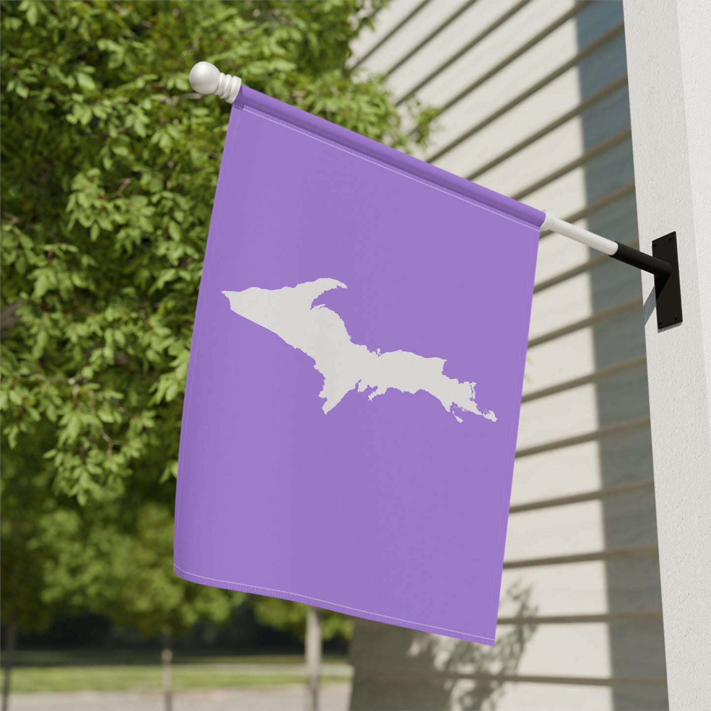 Michigan Upper Peninsula Home & Garden Flag (w/ UP Outline) | Lavender