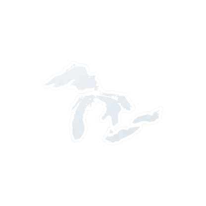 Great Lakes Kiss-Cut Windshield Decal | Gossy White