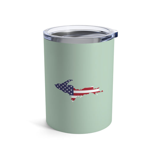 Michigan Upper Peninsula Tumbler (w/ UP USA Flag) | Sea Green - 10oz