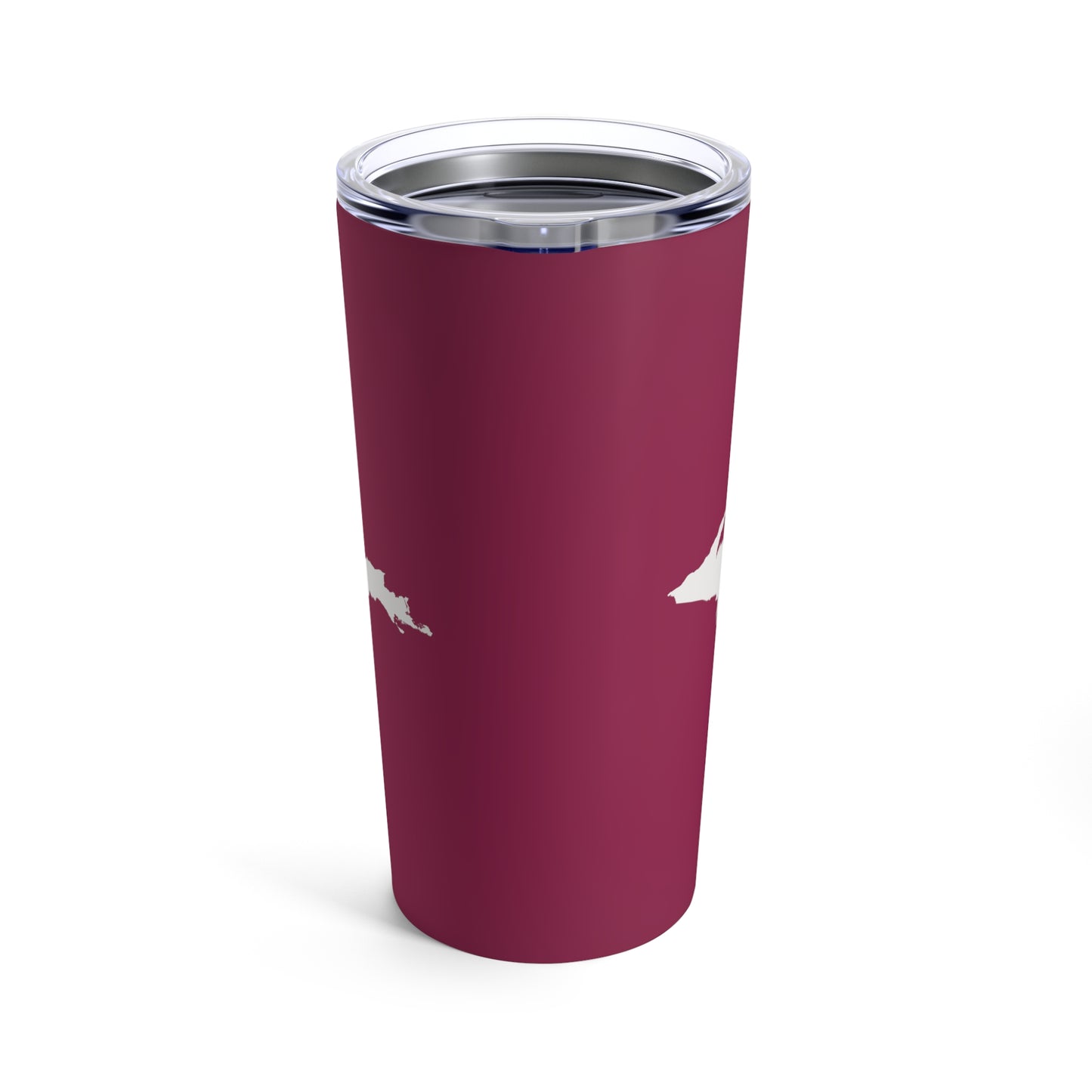 Michigan Upper Peninsula Tumbler (w/ UP Outline) | Ruby Red - 20oz