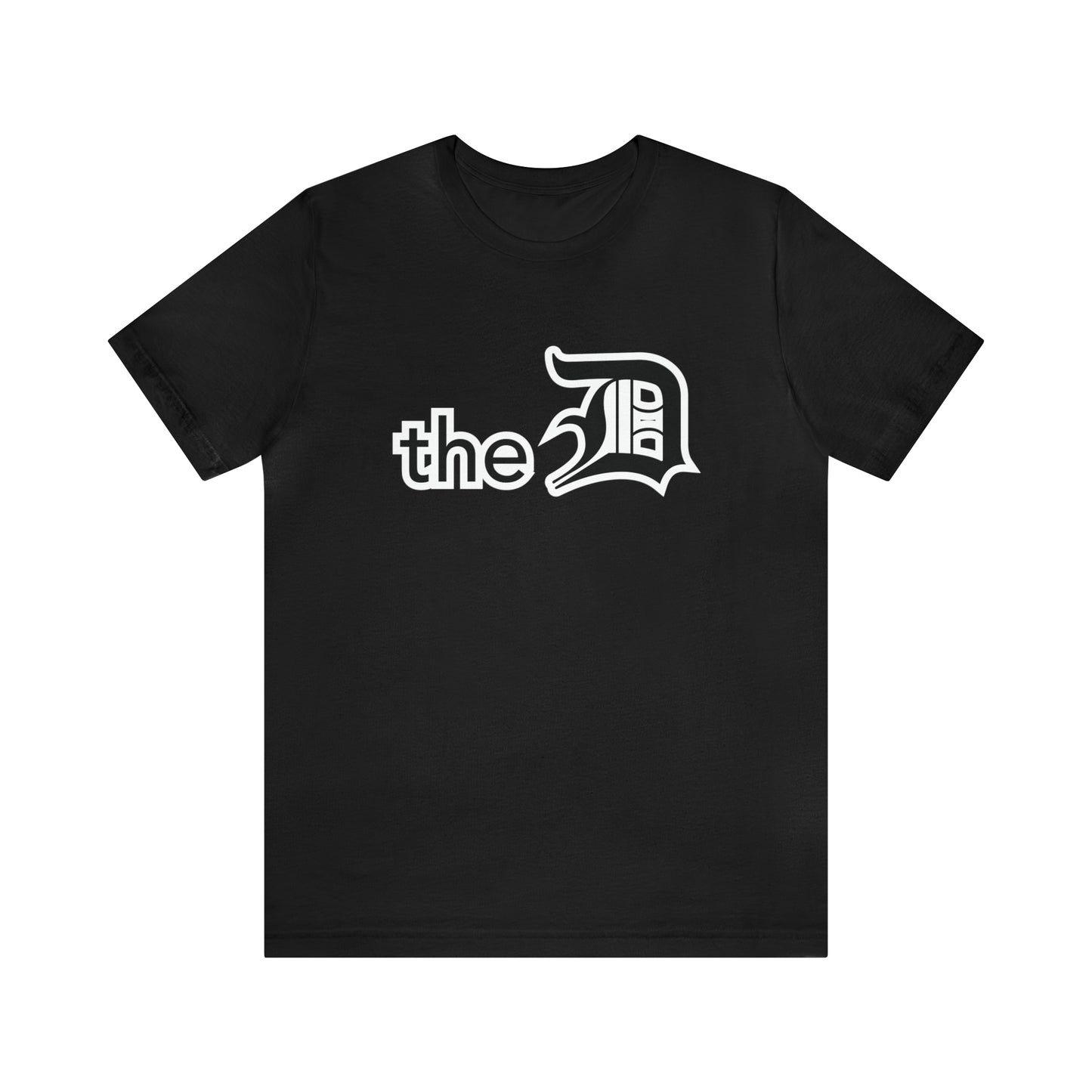 Detroit 'the D' T-Shirt (Black) | Unisex Standard