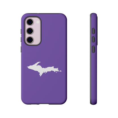 Michigan Upper Peninsula Tough Phone Case (Lake Iris w/ UP Outline) | Samsung & Pixel Android