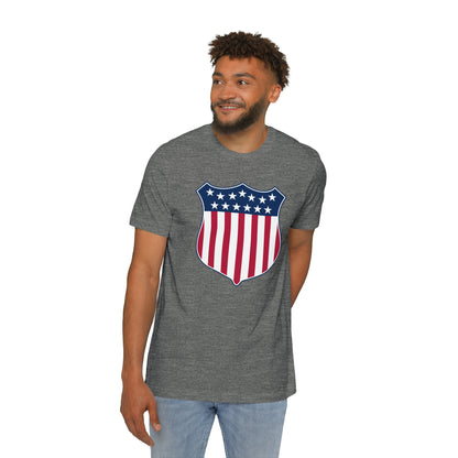 United States Flag Shield T-Shirt | Made in USA