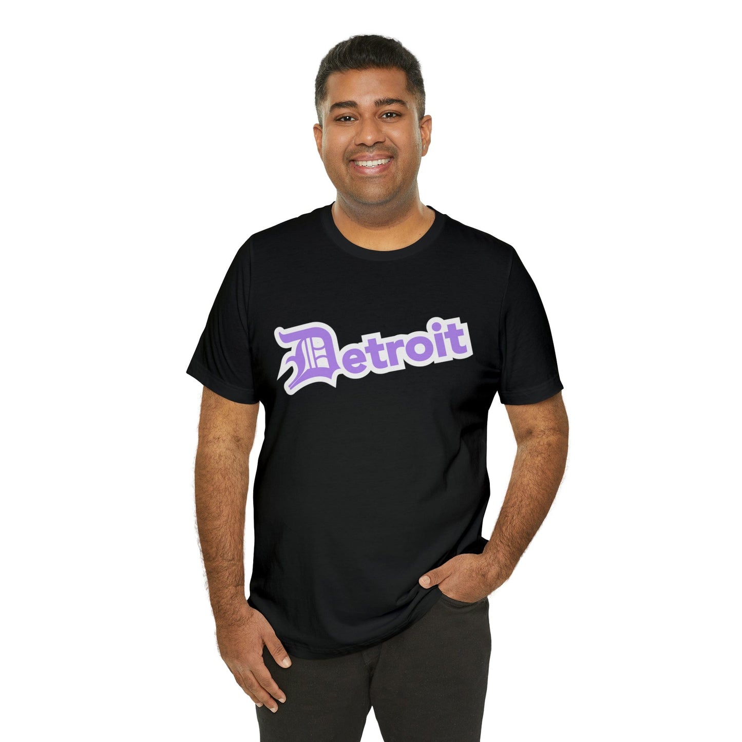 Detroit' T-Shirt (Lavender w/ Old English 'D') | Unisex Standard