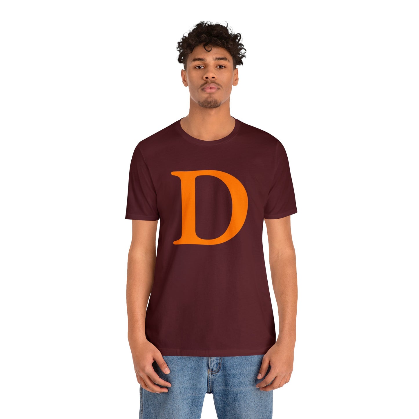 Detroit 'Old French D' T-Shirt (Orange) | Unisex Standard