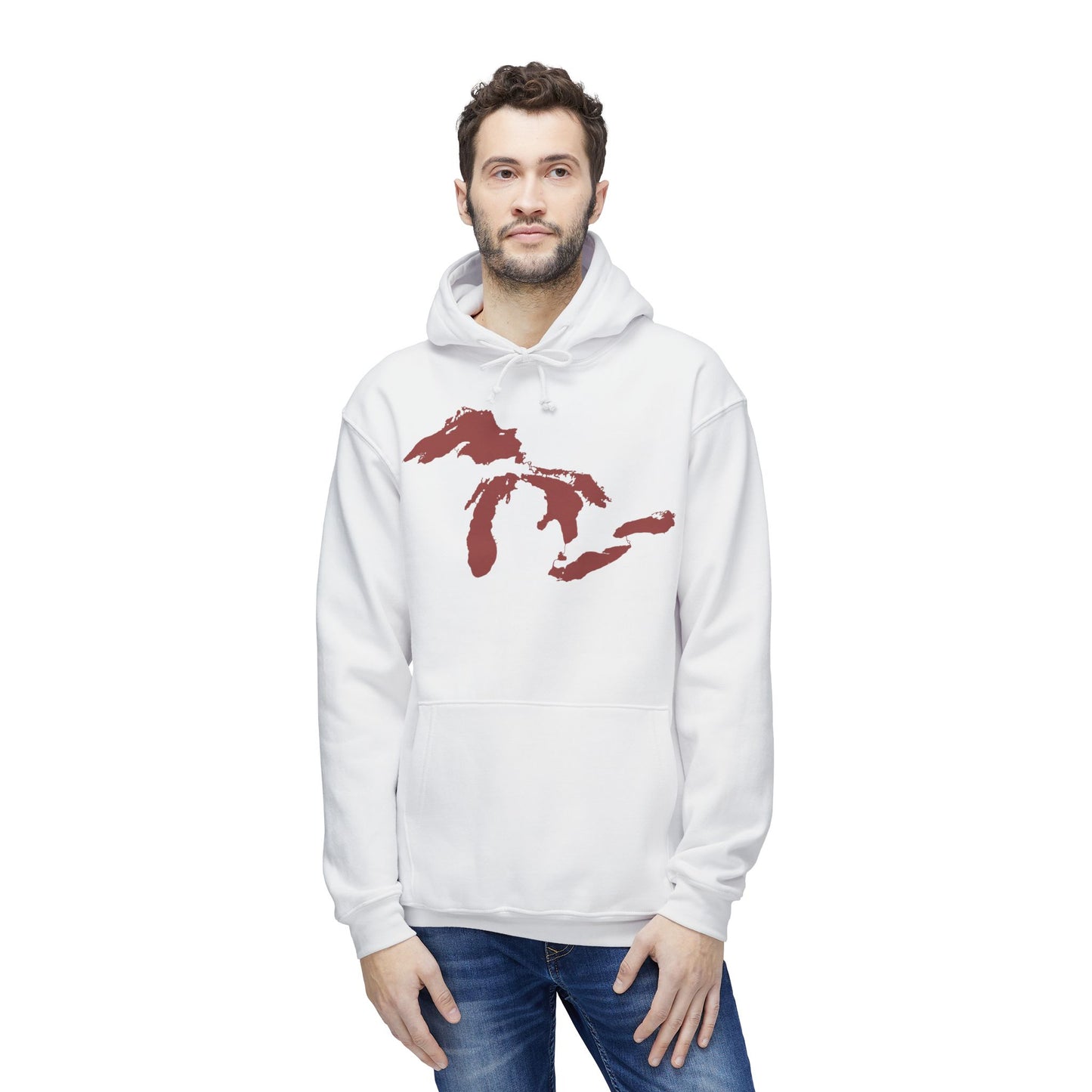 Great Lakes Ultrapremium Hoodie | Made in USA - Ore Dock Red