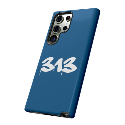 Detroit '313' Tough Phone Case (Blueberry Tag Font) | Samsung & Pixel Android