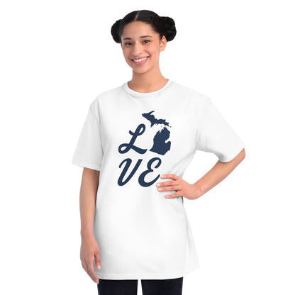 Michigan 'Love' T-Shirt (Script Font) | Unisex Organic