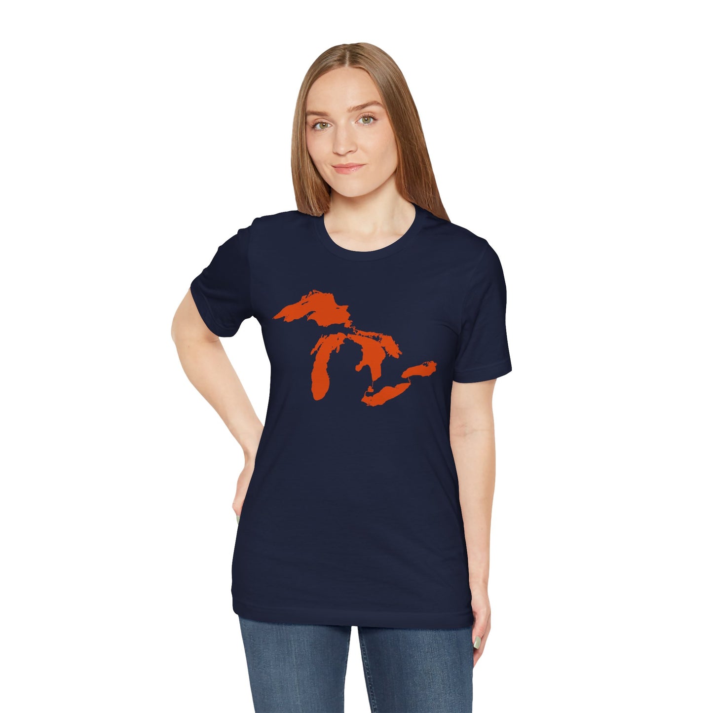 Great Lakes T-Shirt | Unisex Standard - Maple Leaf Orange