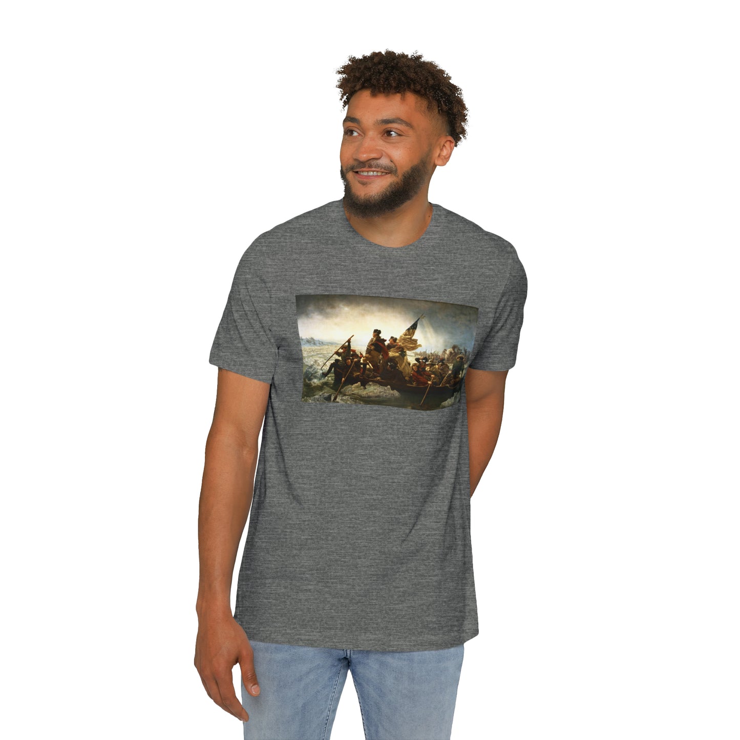 'Washington Crossing the Delaware' Painting T-Shirt (Leutze, 1851) | Made in USA