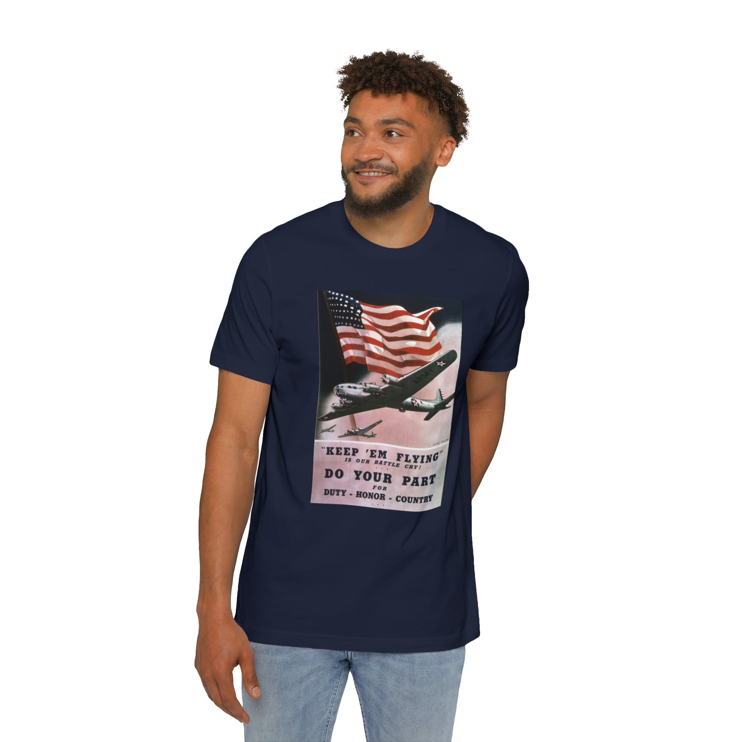 'Keep 'Em Flying' Poster T-Shirt (Smith, 1942) | Made in USA