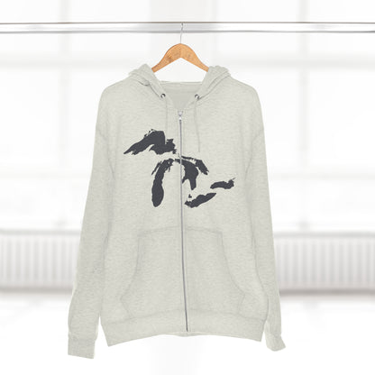 Great Lakes Hoodie (Iron Ore Grey) | Unisex Full Zip