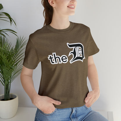 Detroit 'the D' T-Shirt (Black) | Unisex Standard