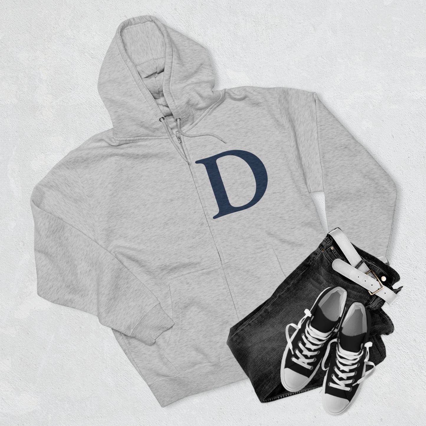 Detroit 'Old French D' Full-Zip Hoodie