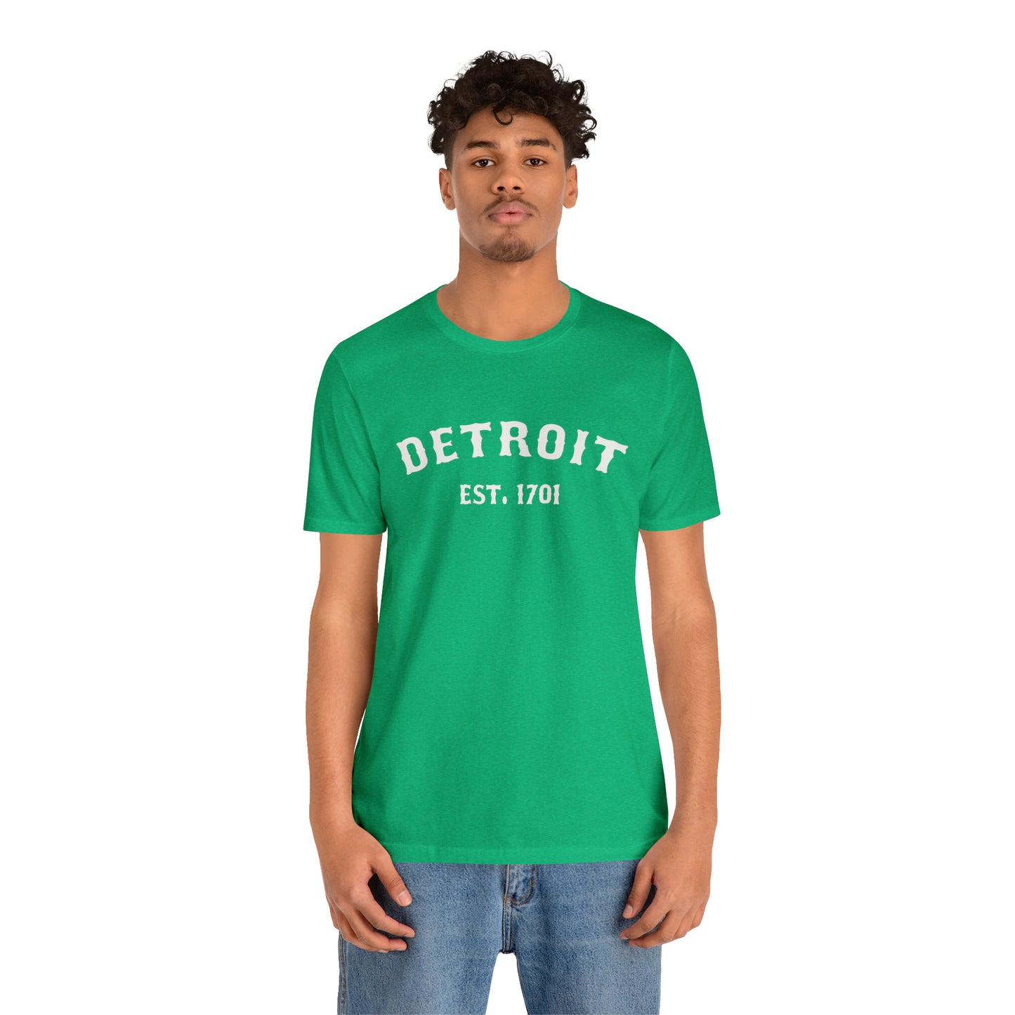 'Detroit EST. 1701' T-Shirt (Ballpark Font) | Unisex Standard