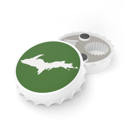 Michigan Upper Peninsula Bottle Opener (w/ UP Outline) | Pine Green