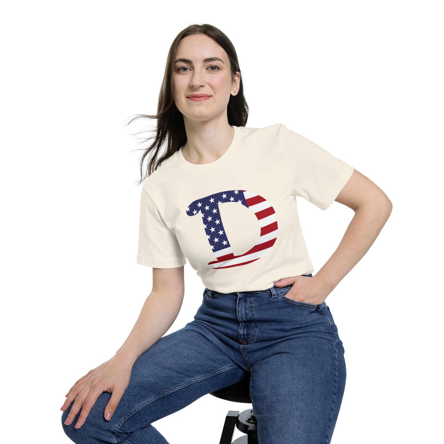 Detroit 'Old French D' T-Shirt (Patriotic Edition) | Made in USA