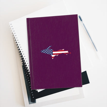 Michigan Upper Peninsula Blank Sketchbook (w/ UP USA Flag) | Tyrian Purple