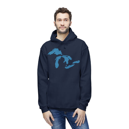 Great Lakes Ultrapremium Hoodie | Made in USA - Traverse Blue