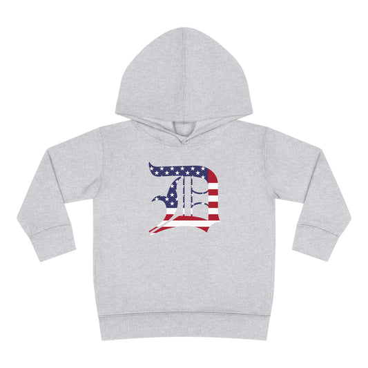 Detroit 'Old English D' Hoodie (Patriotic Edition) | Unisex Toddler