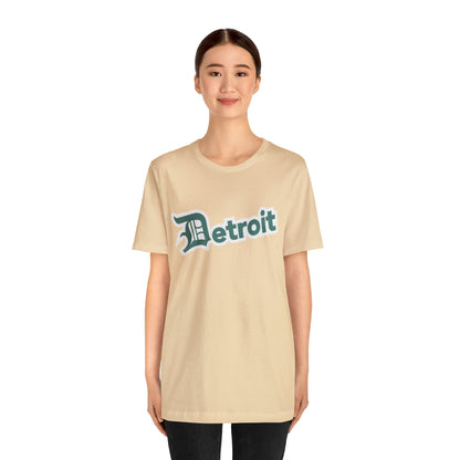 'Detroit' T-Shirt (Copper Green w/ Old English 'D') | Unisex Standard