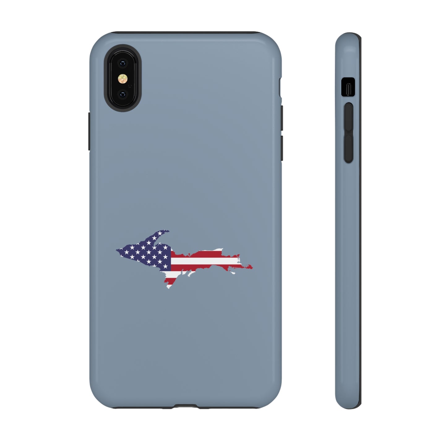 Michigan Upper Peninsula Tough Phone Case (B-24 Liberator Grey w/ UP USA Outline) | Apple iPhone