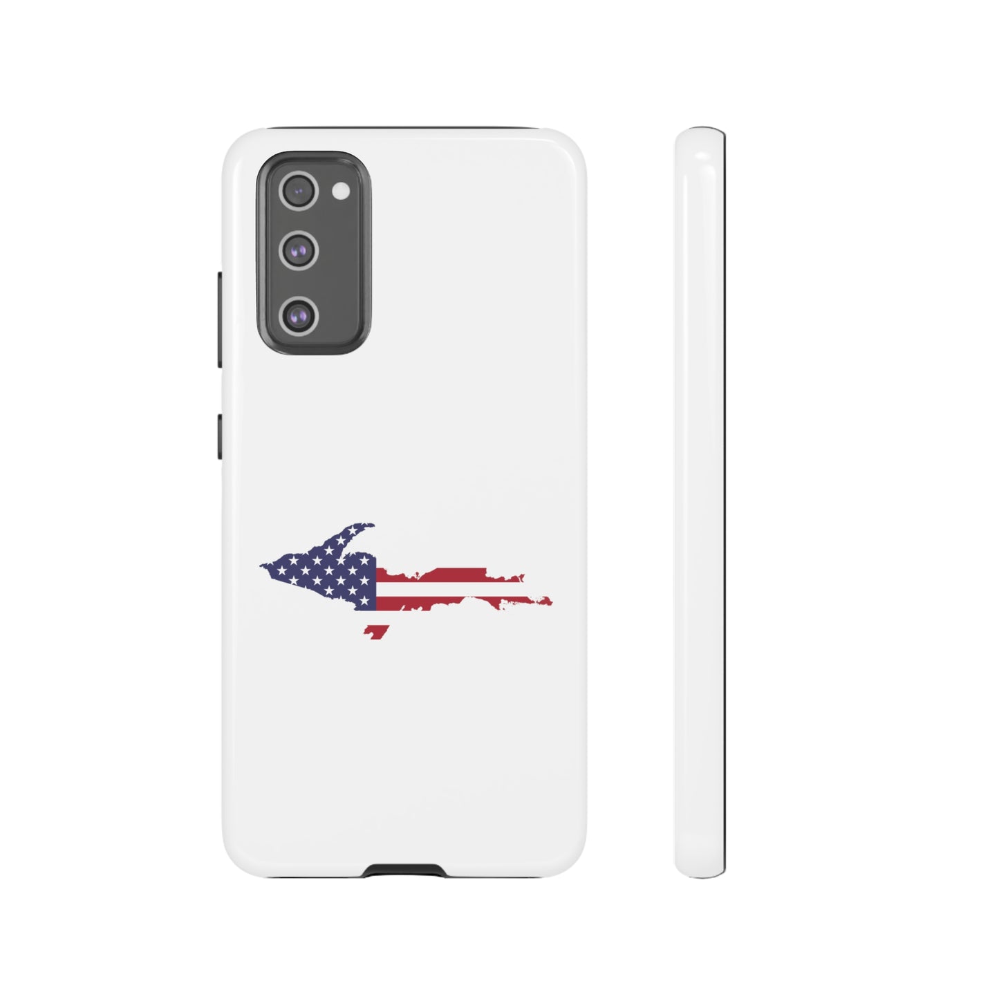 Michigan Upper Peninsula Tough Phone Case (w/ UP USA Flag Outline) | Samsung & Pixel Android