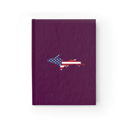 Michigan Upper Peninsula Blank Sketchbook (w/ UP USA Flag) | Tyrian Purple