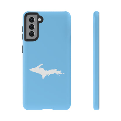 Michigan Upper Peninsula Tough Phone Case (DTW Blue w/ UP Outline) | Samsung & Pixel Android