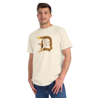 Detroit 'Old English D' T-Shirt (Gold Bullion Edition) | Unisex Organic