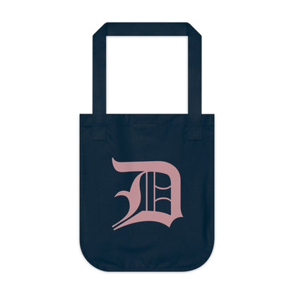 Detroit 'Old English D' Heavy Tote (Cherry Blossom Pink)