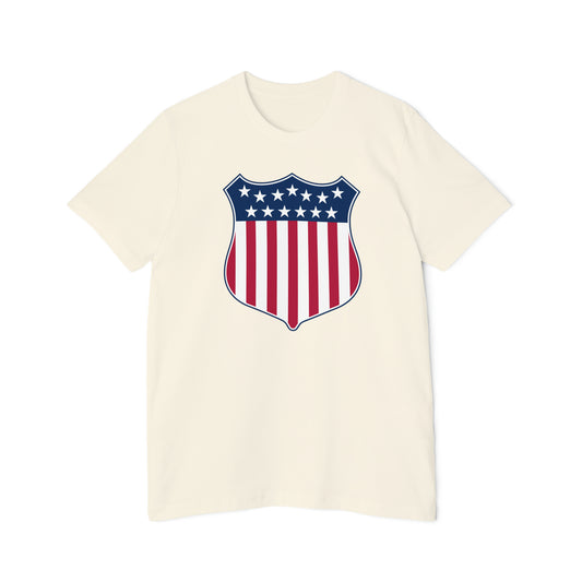 United States Flag Shield T-Shirt | Made in USA