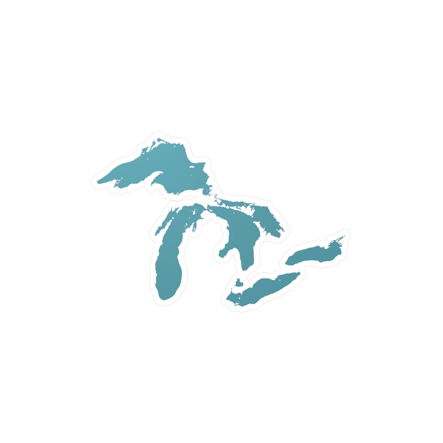 Great Lakes Kiss-Cut Windshield Decal | Huron Blue