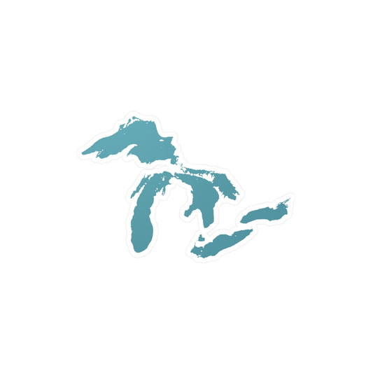 Great Lakes Kiss-Cut Windshield Decal | Huron Blue