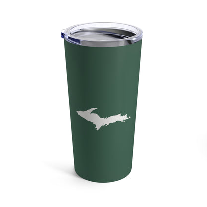 Michigan Upper Peninsula Tumbler (w/ UP Outline) | Ginger Ale Green - 20oz