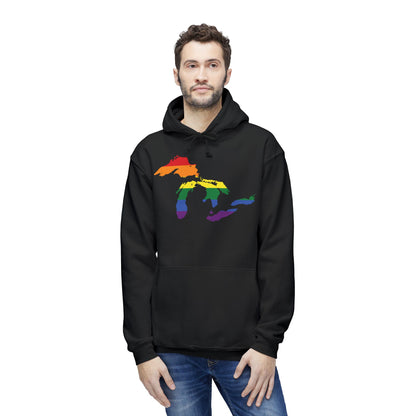 Great Lakes Ultrapremium Hoodie | Made in USA - Rainbow Pride Edition