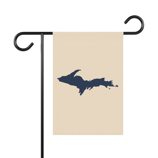 Michigan Upper Peninsula Home & Garden Flag (w/ UP Outline) | Champagne White