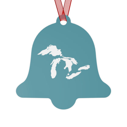 Great Lakes Christmas Ornament | Metal - Huron Blue