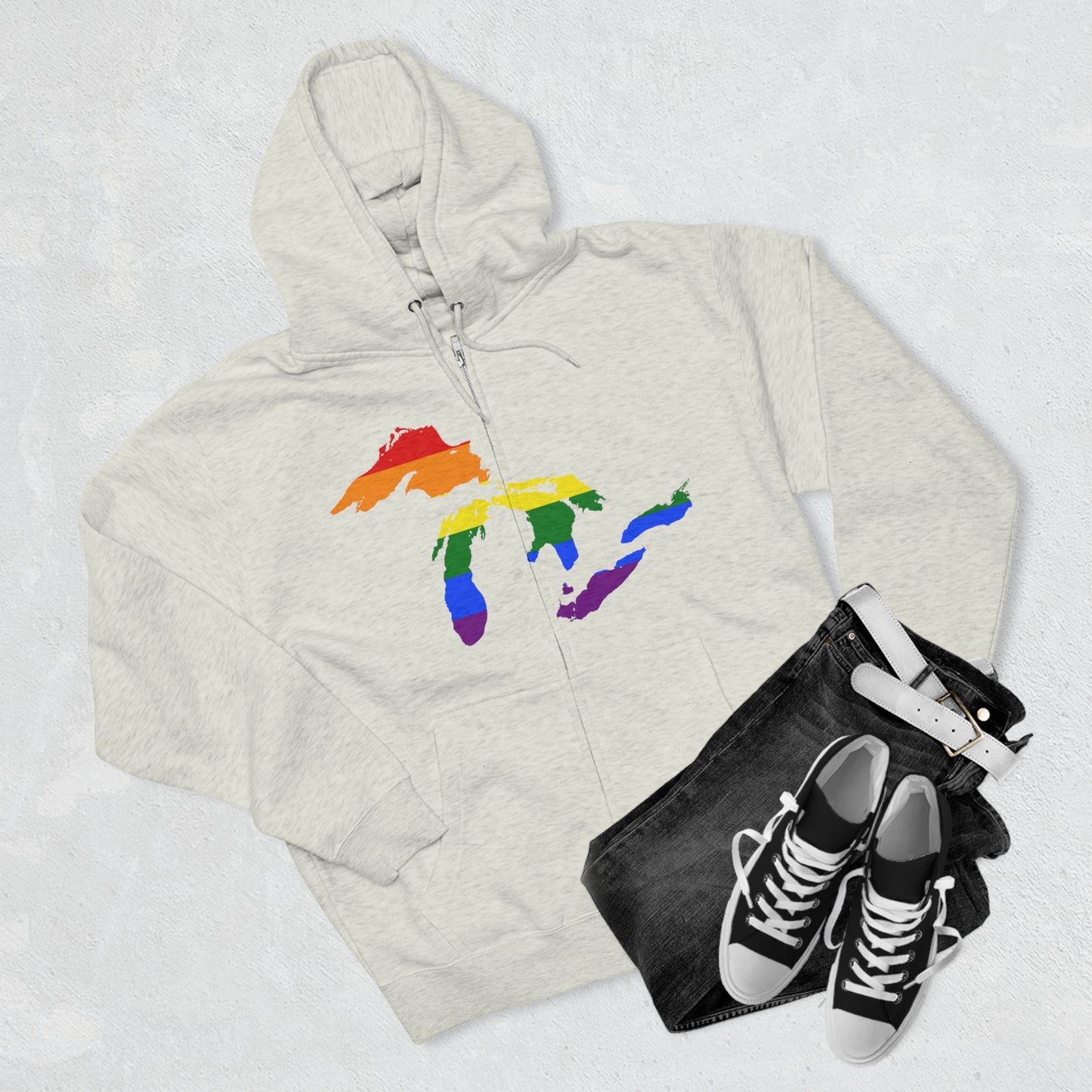 Great Lakes Hoodie (Rainbow Pride Edition) | Unisex Full Zip