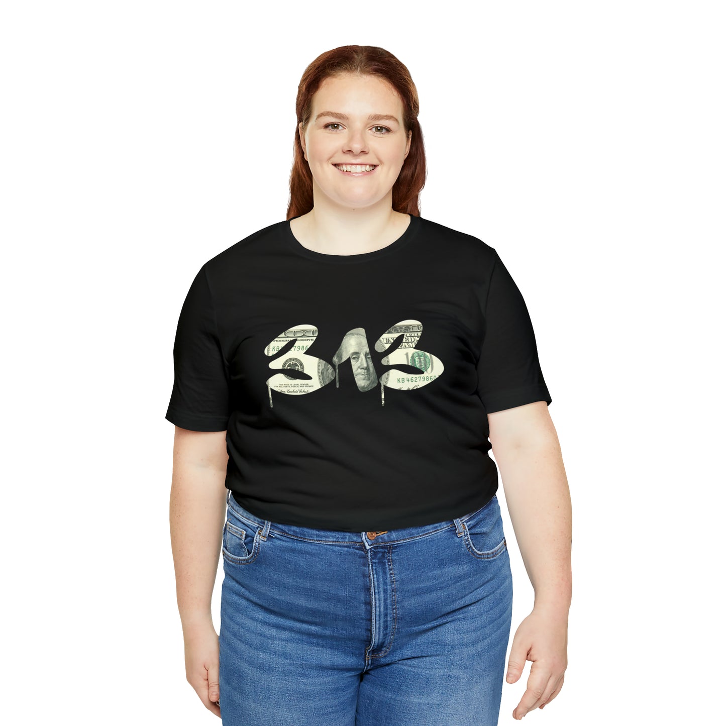 Detroit '313' T-Shirt (Benjamins Edition) | Unisex Standard