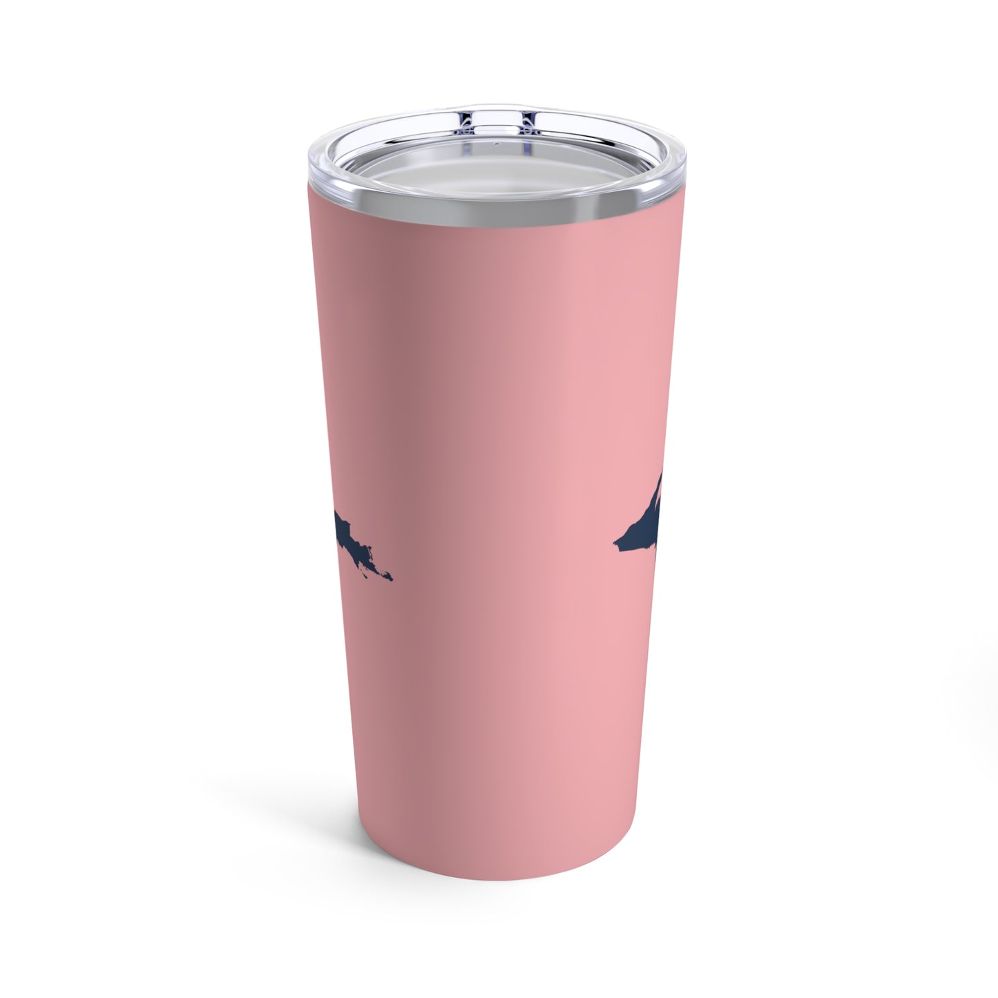 Michigan Upper Peninsula Tumbler (w/ UP Outline) | Strawberry Pink - 20oz