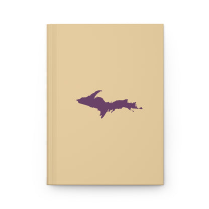 Michigan Upper Peninsula Hardcover Journal (Maple Color w/ Plum Outline) | Ruled - 150pgs