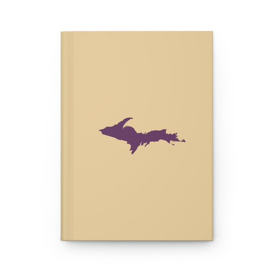 Michigan Upper Peninsula Hardcover Journal (Maple Color w/ Plum Outline) | Ruled - 150pgs