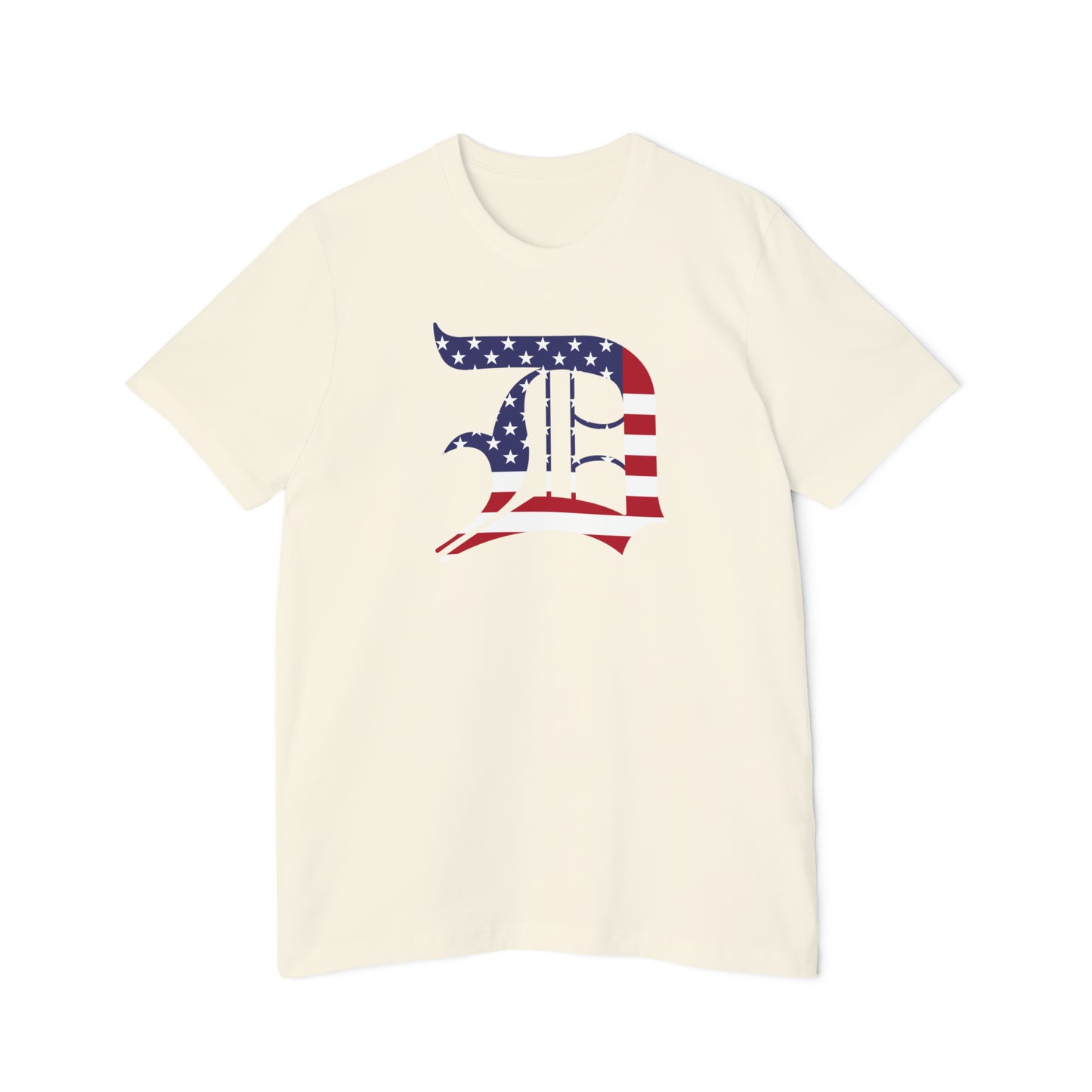 Detroit 'Old English D' T-Shirt (Patriotic Edition) | Made in USA